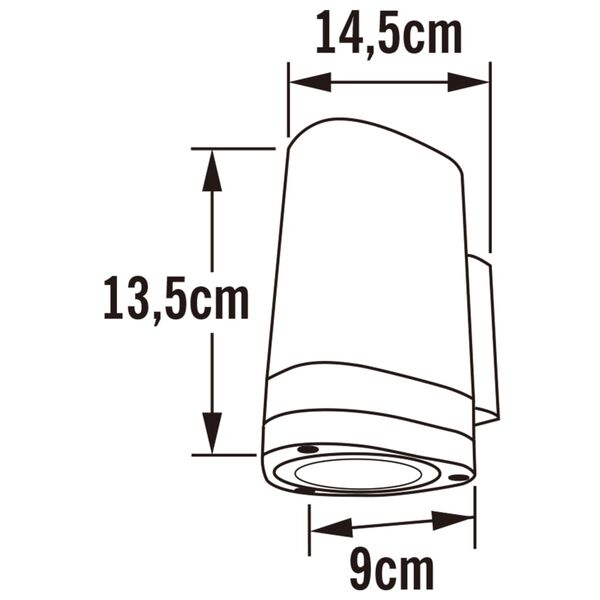 KONSTSMIDE L&aacute;mpara de pared Modena individual negro mate