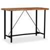 vidaXL Mesa de bar de madera maciza reciclada 150x70x107 cm