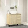 vidaXL Armario de baño madera contrachapada roble Sonoma 65x33x60 cm