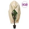 vidaXL Cubiertas para plantas con cremallera 10 uds 70 g/m&sup2; 3,93x3,5 m