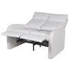 vidaXL Sill&oacute;n reclinable con 2 plazas de cuero artificial blanco