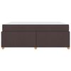 vidaXL Estructura de cama con colch&oacute;n Marr&oacute;n Oscuro 180 x 200 cm tela
