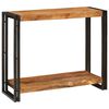vidaXL Mesa Consola Marr&oacute;n 90 x 33 x 75 cm Madera de mango maciza