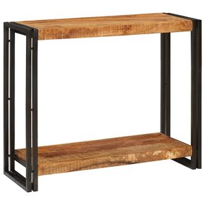 vidaXL Mesa Consola Marr&oacute;n 90 x 33 x 75 cm Madera de mango maciza