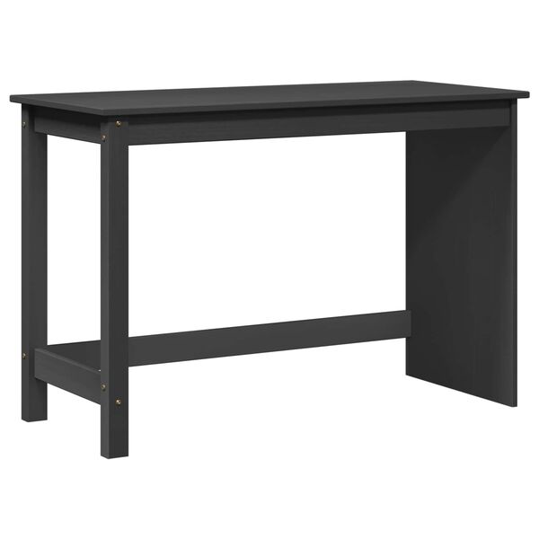 vidaXL Escritorio Gris 112 x 50 x 75 cm Madera de Pino Macizo