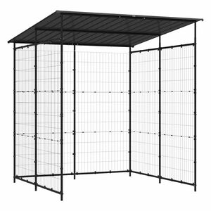vidaXL Cobertizo para bicicletas acero negro 190x190x222 cm