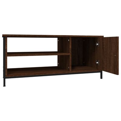 vidaXL Mueble de TV madera contrachapada roble marrón 100x40x45 cm