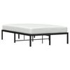 vidaXL Estructura de cama sin colch&oacute;n metal negro 120x200 cm
