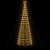vidaXL Árbol de Navidad LED, 570 LED, blanco cálido, 300 cm