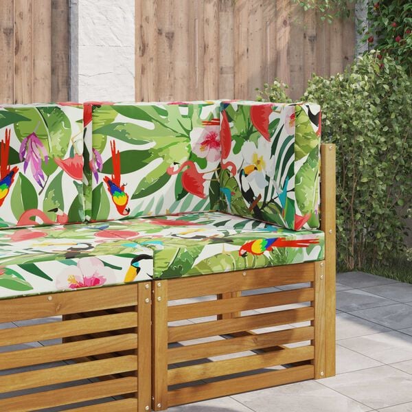 vidaXL Coj&iacute;n para sof&aacute; de exterior 3 pcs de colores Poli&eacute;ster