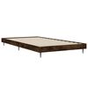 vidaXL Estructura de cama sin colch&oacute;n madera roble ahumado 90x200 cm
