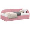 vidaXL Estructura de Cama Esquina con Colch&oacute;n 2 uds. Rosa 90 x 190 cm