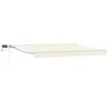 vidaXL Armaz&oacute;n de toldo manual con LEDs Crema y Blanco 5 x 3 m