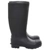 vidaXL Botas de agua negro n&uacute;mero 38 PVC