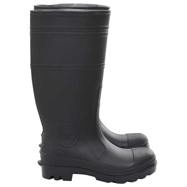 vidaXL Botas de agua negro n&uacute;mero 38 PVC