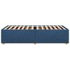 vidaXL Estructura de cama sin colch&oacute;n tela azul 100x200 cm