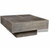 vidaXL Mesa de centro cuadrada madera maciza de mango marr&oacute;n oscuro