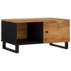 vidaXL Mesa de centro madera maciza acacia y contrachapada 80x50x40 cm