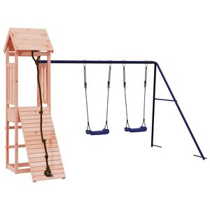 vidaXL Parque infantil de exterior madera maciza Douglas