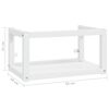 vidaXL Estructura de lavabo suspendido hierro blanco 59x38x31 cm