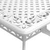 vidaXL Juego de comedor de jard&iacute;n 7 piezas aluminio fundido blanco