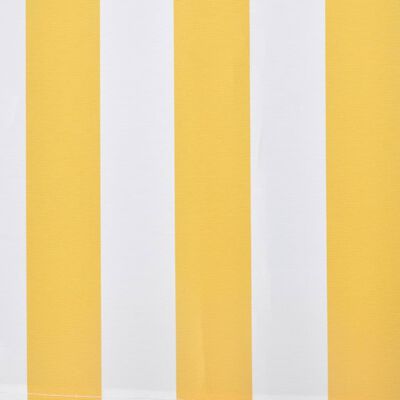 vidaXL Toldo plegable de 300 cm amarillo y blanco