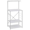 vidaXL Armario para microondas madera ingenier&iacute;a blanco 60x39,6x123 cm