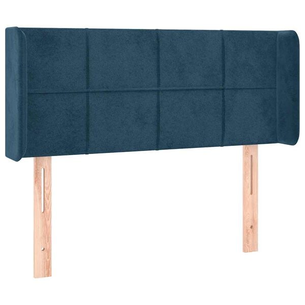 vidaXL Cabecero de terciopelo azul oscuro 83x16x78/88 cm