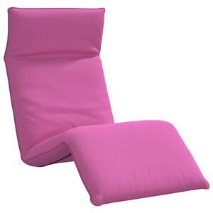 vidaXL Tumbona plegable rosa de 175x54x8,5 cm, tela Oxford
