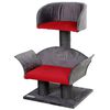 Kerbl Rascador para gatos Lounge Deluxe gris y rojo 81548