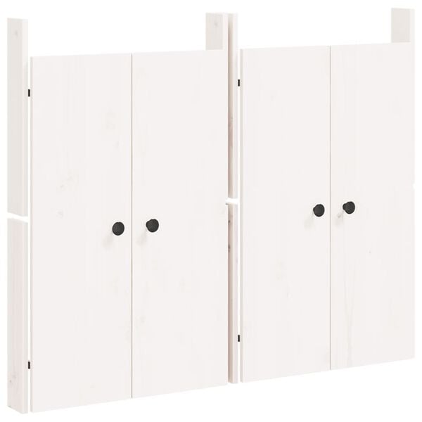 vidaXL Puertas de cocina exterior MEPPEL 2 uds madera pino blanco 50x9x82 cm