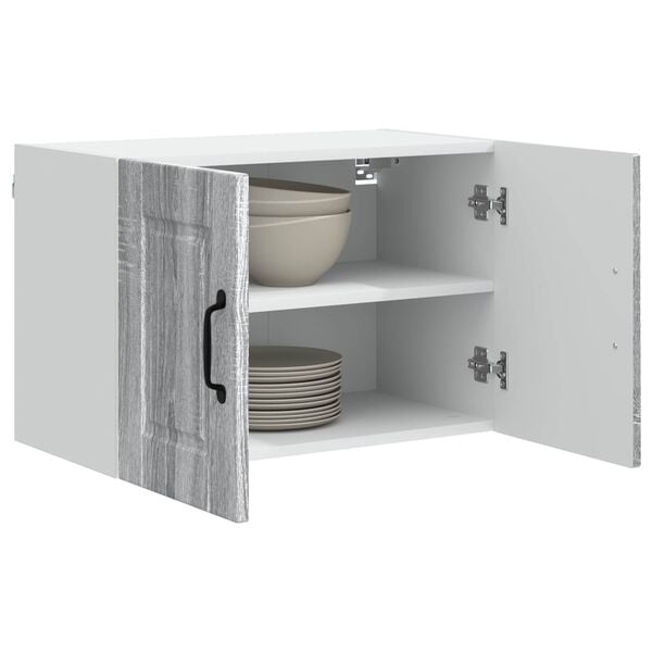 vidaXL Mueble de Cocina con estante 2 pcs Gris Sonoma 60 x 31 x 40 cm