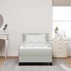 vidaXL Cama tipo Box Spring Gris Claro 90 x 190 cm Terciopelo