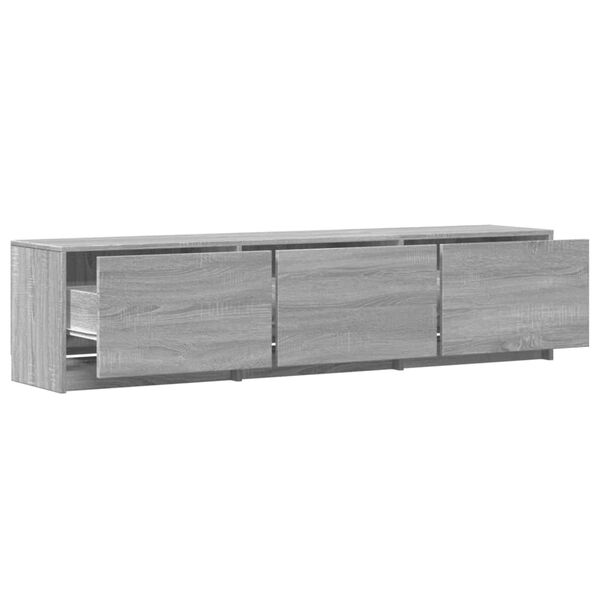 vidaXL Mueble de TV Gris Sonoma 165 x 34 x 40 cm Madera de ingenier&iacute;a