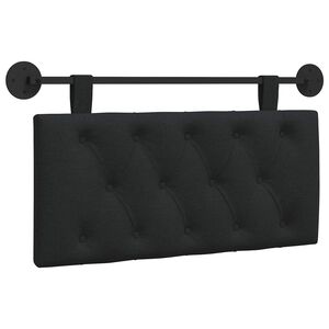 vidaXL Cabecero colgante Negro Tela