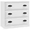 vidaXL Aparadores 3 piezas madera contrachapada blanco
