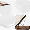 vidaXL Cama con almacenamiento y colch&oacute;n 180 x 200 cm Cuero sint&eacute;tico