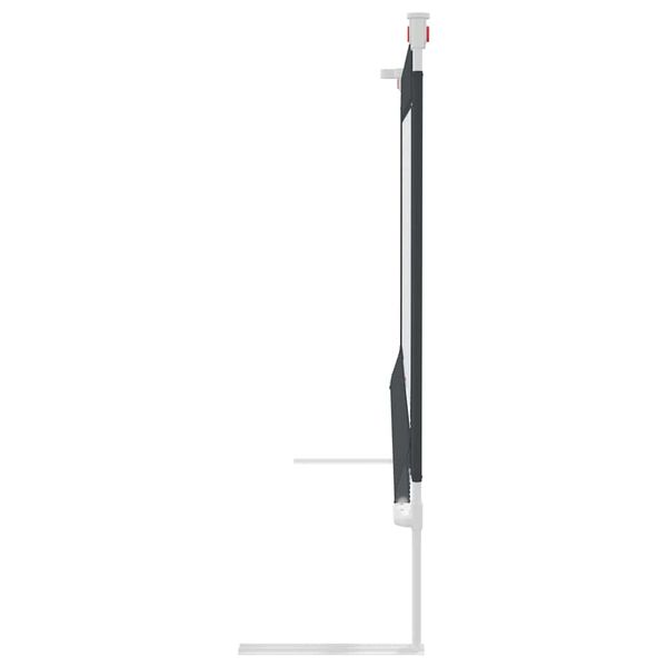 vidaXL Barandilla de seguridad cama de ni&ntilde;o gris oscuro tela 100x25 cm
