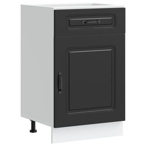 vidaXL Mueble bajo de cocina Kalmar madera de ingenier&iacute;a negra
