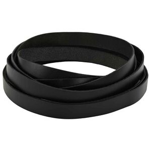 vidaXL Correa de Cuero 1 Negro 200 x 1,5 cm Cuero