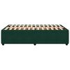 vidaXL Estructura cama sin colch&oacute;n terciopelo verde oscuro 120x190cm