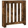 vidaXL Cubierta de radiador madera ingenier&iacute;a roble ahumado 78x20x82cm