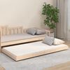 vidaXL Estructura de cama sin colch&oacute;n madera maciza de pino 90x200 cm