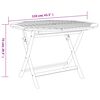 vidaXL Juego de comedor de jardín 5 piezas madera maciza de acacia