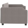 vidaXL Sof&aacute; cama sin colch&oacute;n tela taupe 90x200 cm