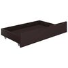vidaXL Estructura cama 2 cajones madera pino marr&oacute;n oscuro 140x200 cm