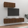 vidaXL Set de muebles para TV 3 pzas madera contrachapada roble marr&oacute;n