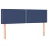 vidaXL Cama box spring con colch&oacute;n tela azul 140x200 cm