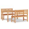 vidaXL Juego de comedor para jard&iacute;n 3 pzas madera maciza de teca