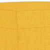 vidaXL Banco de tela amarillo 100x35x41 cm